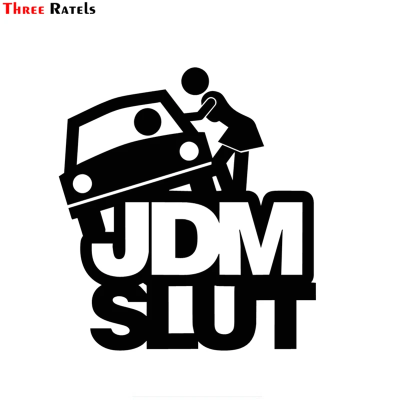 Три Ratels FD42 JDM забавные крутые автомобильные виниловые графические наклейки с
