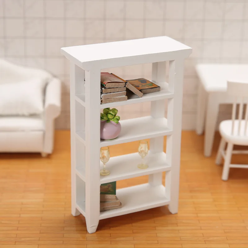 

1:12 doll house ob11 miniature food and play accessories furniture rack multi-layer shelf rack model desktop decoration