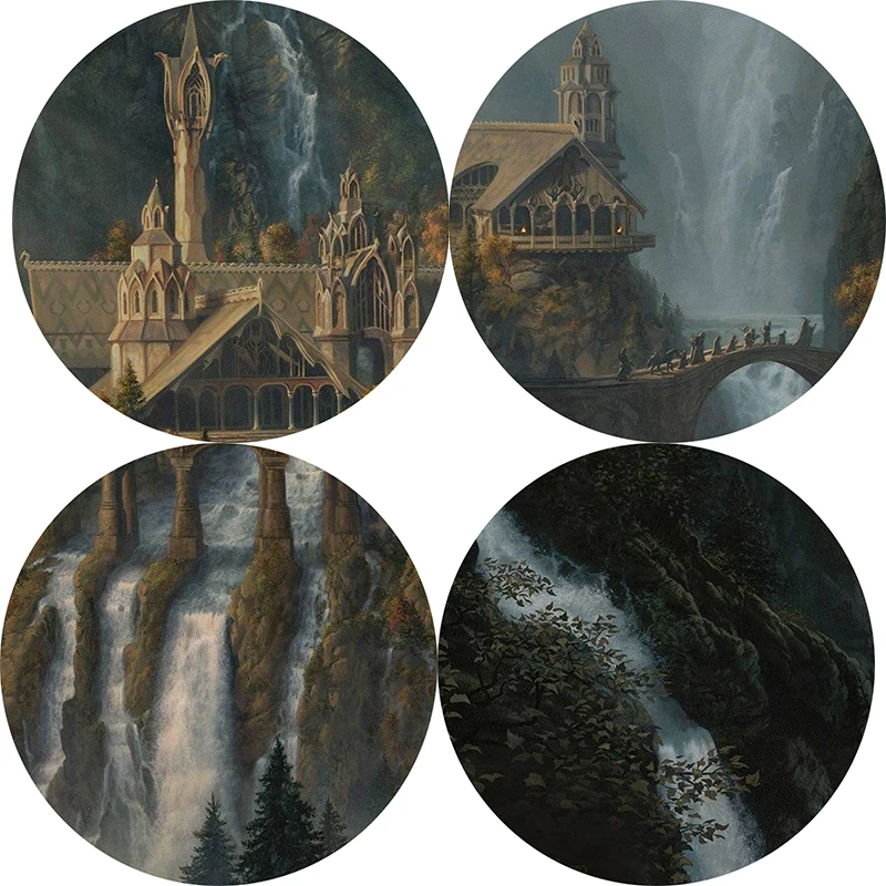 HD Печать на холсте, настенный арт, Lotr Rivendell, Властелин колец, плакаты, хоббит, картина маслом, декоративная картина, Современное украшение дома