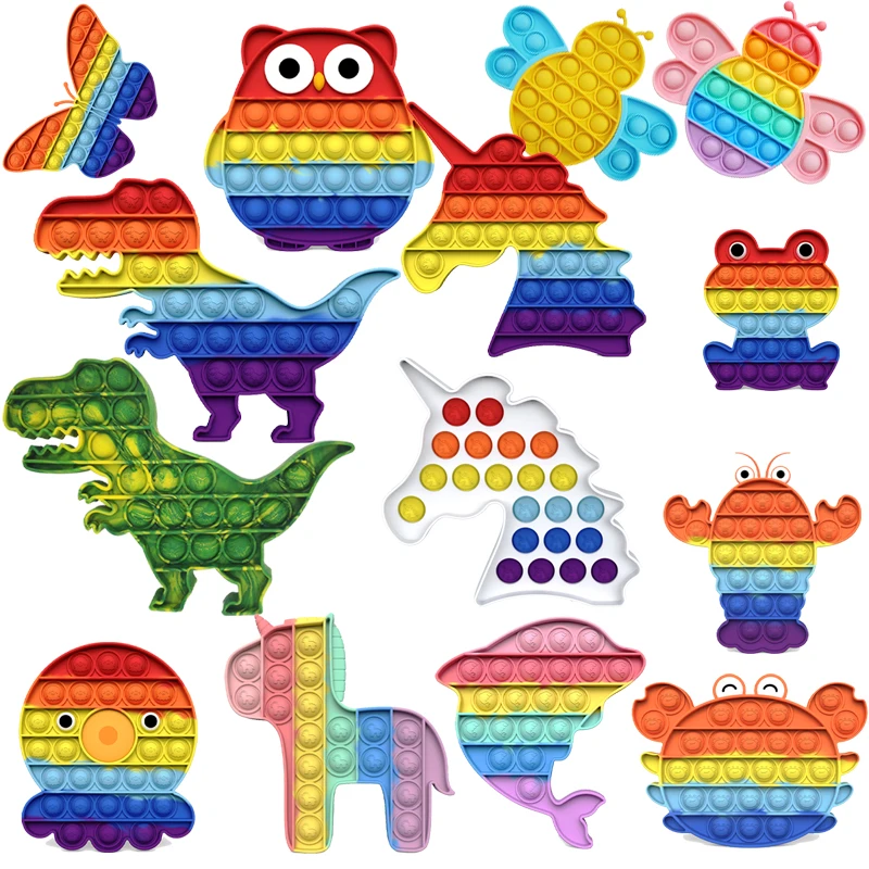 

Push Bubble Sensory Toy Autism Needs Squishy Stress Reliever Toys Adult Child Funny Anti-stress Fidget Reliver Stress Hot