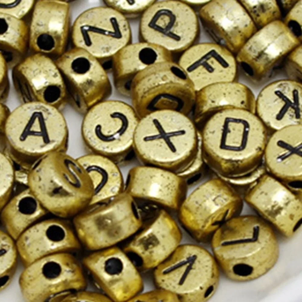 

100Pcs DIY Jewelry Accessories Letter Beads Handmade Acrylic Bead Kit Jewelry Beads Set Necklaces Bracelet Making Toys For Girls