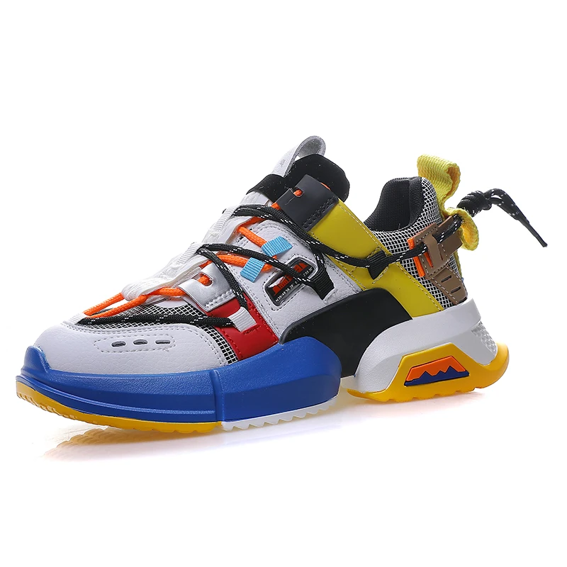 Женские кроссовки на массивной платформе вязаные дышащие Сникерсы для косплея