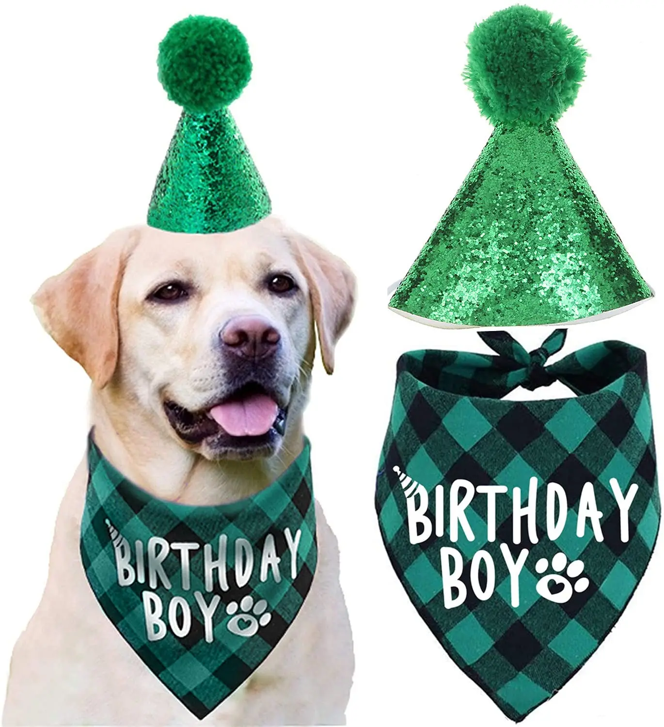 

Dog Birthday Hat and Doggy Birthday Boy Bandana Puppy Birthday Party Supplies Dog Birthday Boy Bandana Boy Doggy Birthday Banda