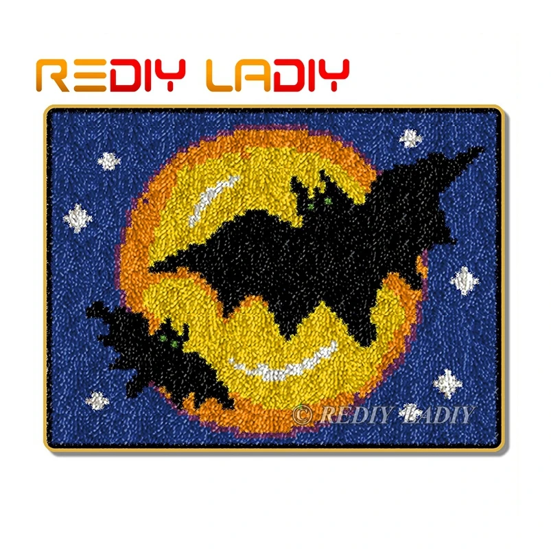 Набор крючков с защелкой сделай свой собственный коврик для Хэллоуина летучая