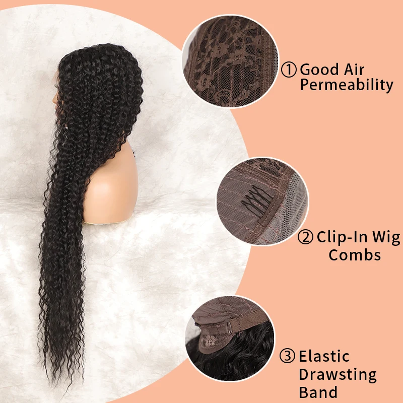 Youthfee 38 дюймов ручной работы Свободные Вьющиеся парики хайлайтер коричневый