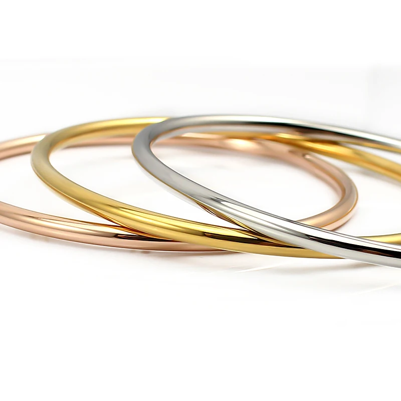 Классические Простые Модные гладкие браслеты и 3 цветов на выбор рождественский