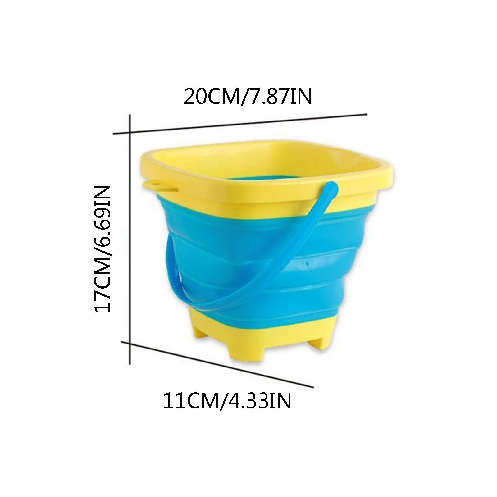 

2021 toys for children Soft Plastic Folding Bucket Portable Summer Beach Water Toy Telescopic Bucket funny gifts brinquedo