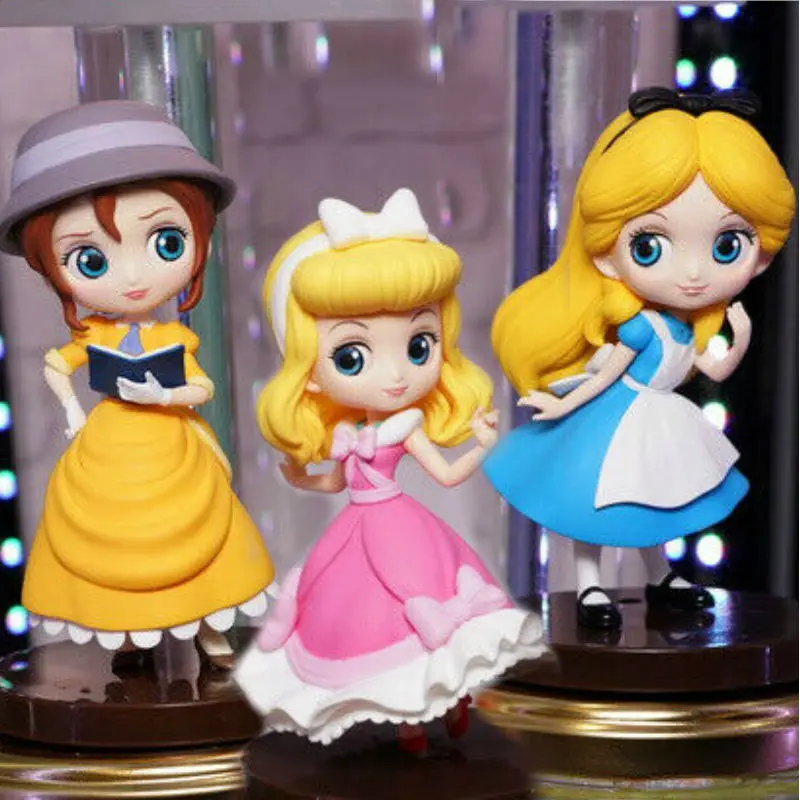 45 стилей Q Posket Queen Эльза и Анна Фигурки игрушки куклы Aurore ПВХ Аниме Куклы