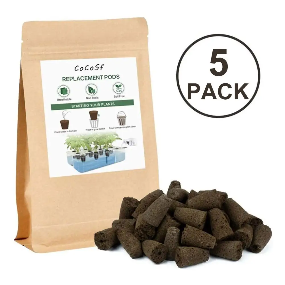 

5Pcs Seed Pod Sponges Seed Starter Sponge Pods Replacements Root Growth Sponge Plugs for Hydroponic Garden Seed Starting