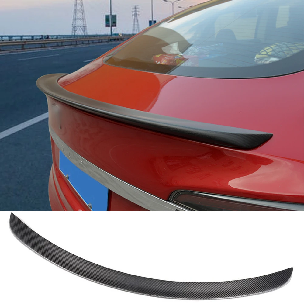 Спойлер на задний багажник, крыло для Tesla Model S Sedan 60 70 75 85 90 D P85D P90D P100D 2012- матовый глянцевый спойлер из углеродного волокна