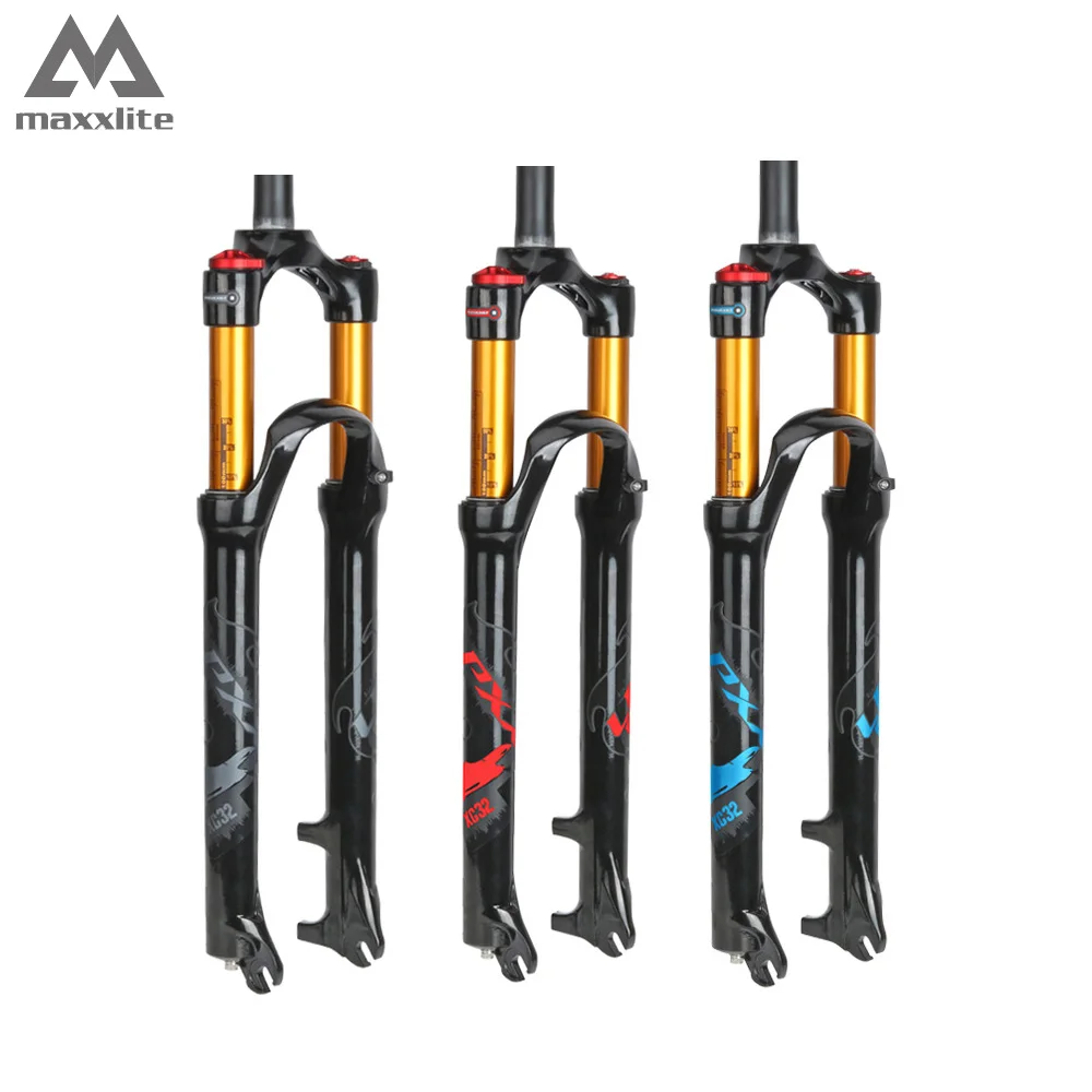 

Maxxlite Новый велосипедный воздушный вилка 26/27.5 /29er MTB горный велосипед амортизационная вилка mtb Велосипедная вилка 120 мм путешествия ось 9*100 мм