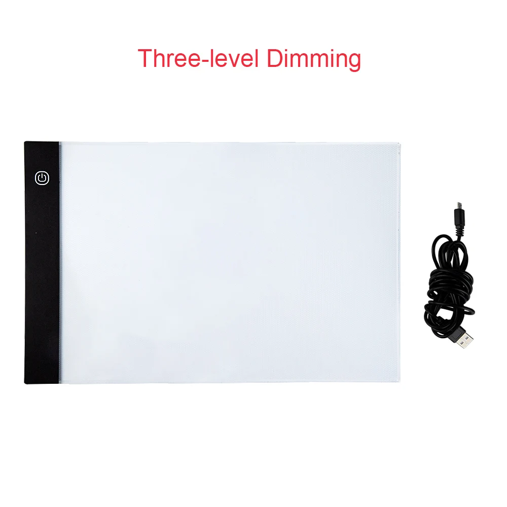 Three-level Dimming Алмазная живопись A5 ультра-тонкий портативный светодиодный светильник Box Tracer USB кабель питания с регулируемой яркостью Artcraft светильник для трассировки аксессуары - Цвет: Three-level Dimming