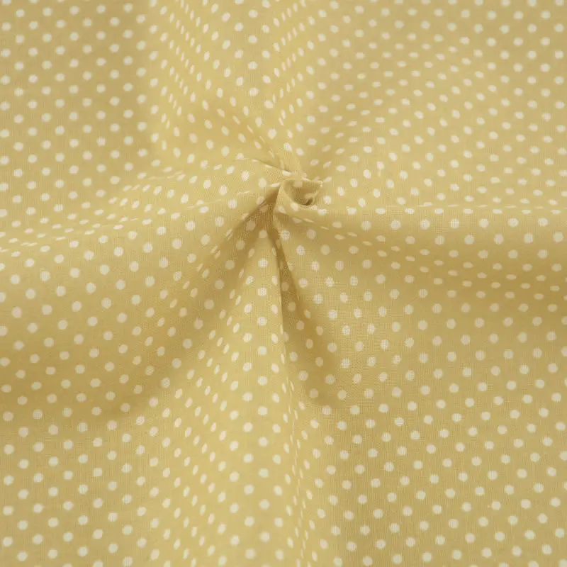 100% хлопок ткани Текстиль для дома ткань Вышивание Tecido Тильда свет в белый горошек