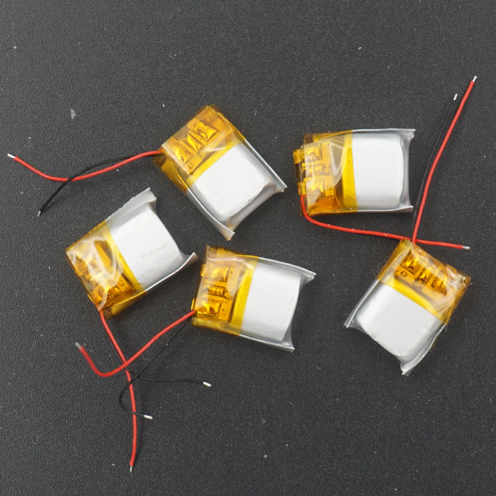 XINJ-Batería de polímero de litio 3,7, 5 piezas, 501012 V, 45 mAh, 3D para gafas, bolígrafo de grabación Mp3, Altavoz Bluetooth, reloj inteligente