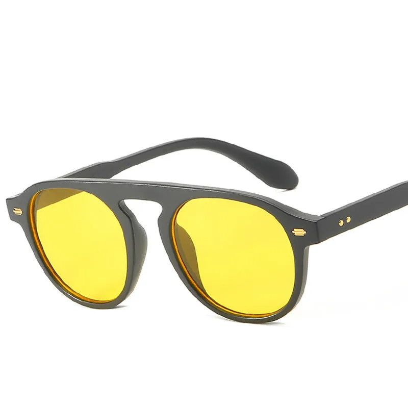 2019 модные круглые поляризованные солнцезащитные очки в стиле ретро мужские