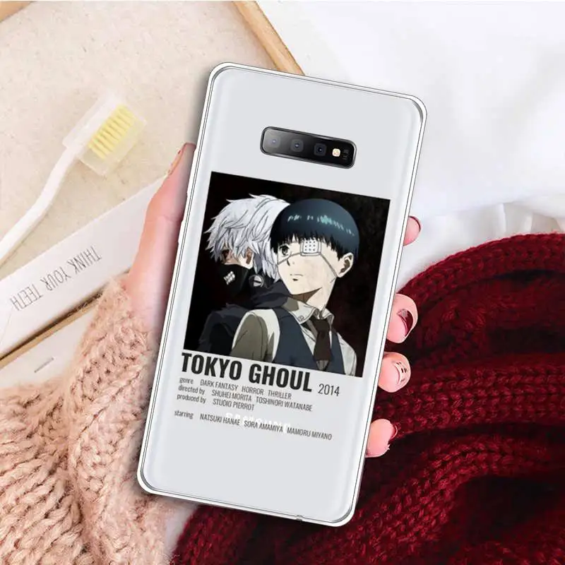 

Tokyo Ghoul Anime pattern shell Phone Case Transparent For Samsung Galaxy A 71 21s S note 8 9 10 plus 20 ultra