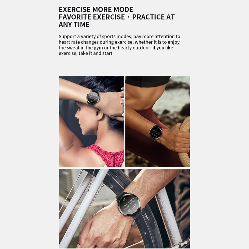 

MT17 Smart Watch Exercise Watch Blood Pressure Full Circle Full Press Support Link Bluetooth Headset,Black Steel Strip