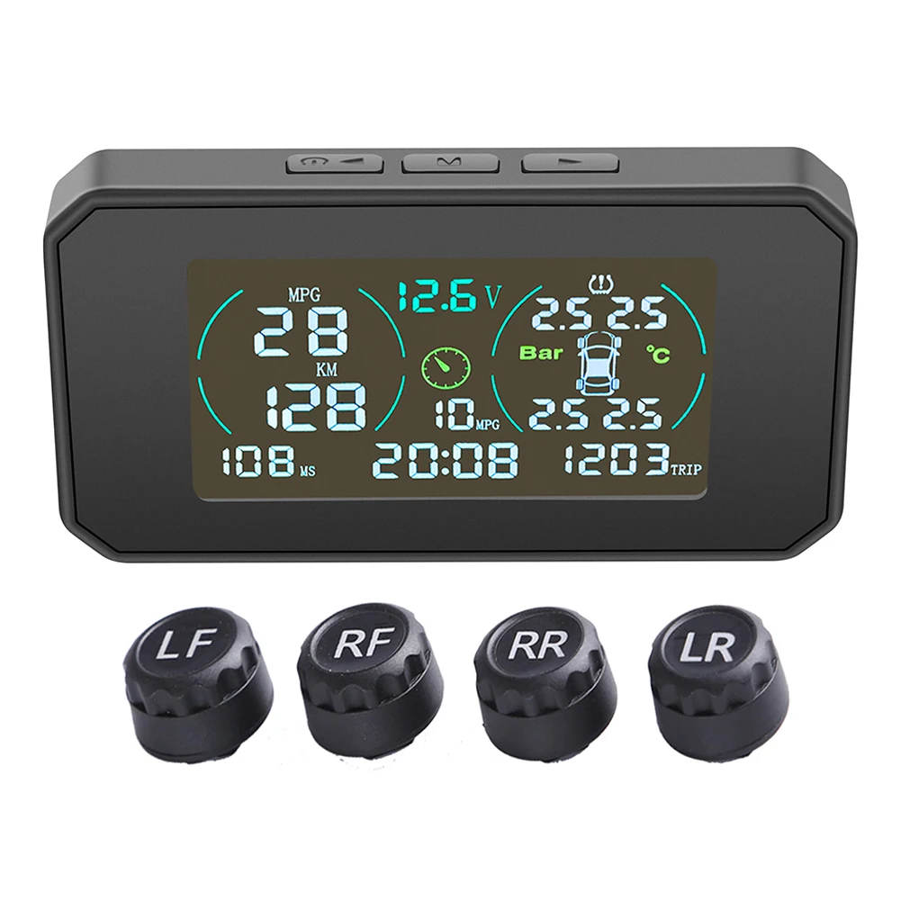 

Автомобильная система контроля давления в шинах с ЖК-дисплеем