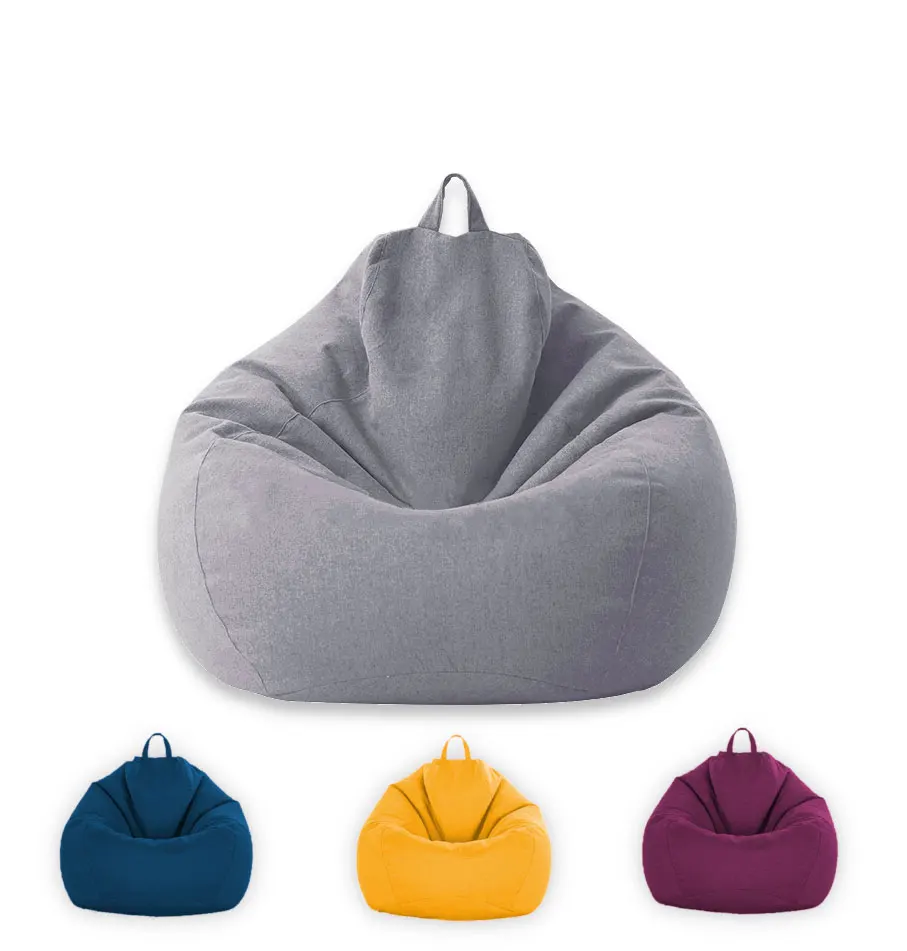 Lazy Sofa Cover Extra Large Bean Bag Chair Cover (No Filler) for kids and Adults, Plus Removable Machine Wash Sofa Case