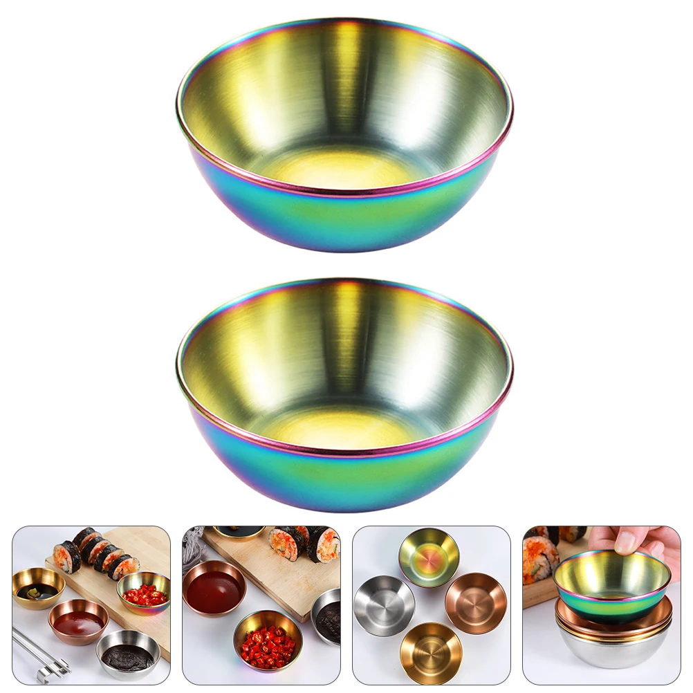 2pcs Appetizer Serving Tray Simple Sauce Dishes Miniature Spice Dish Plate | Дом и сад