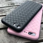 Чехол для iphone 11 Pro, iphone 7, 8 plus, чехол для iphone X, 10, iphone 6s, 6 Plus, чехол для XS Max, XR, кожаный чехол с переплетением, силиконовый чехол