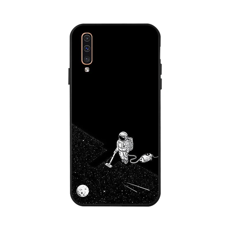 X058 Чехол для samsung A50 A70 A40 A30 A20 A10 M30 M20 M10 чехол с изображением Луны мягкий черный чехол для телефона с принтом чехол для samsung Galaxy A60 A20e - Цвет: X058