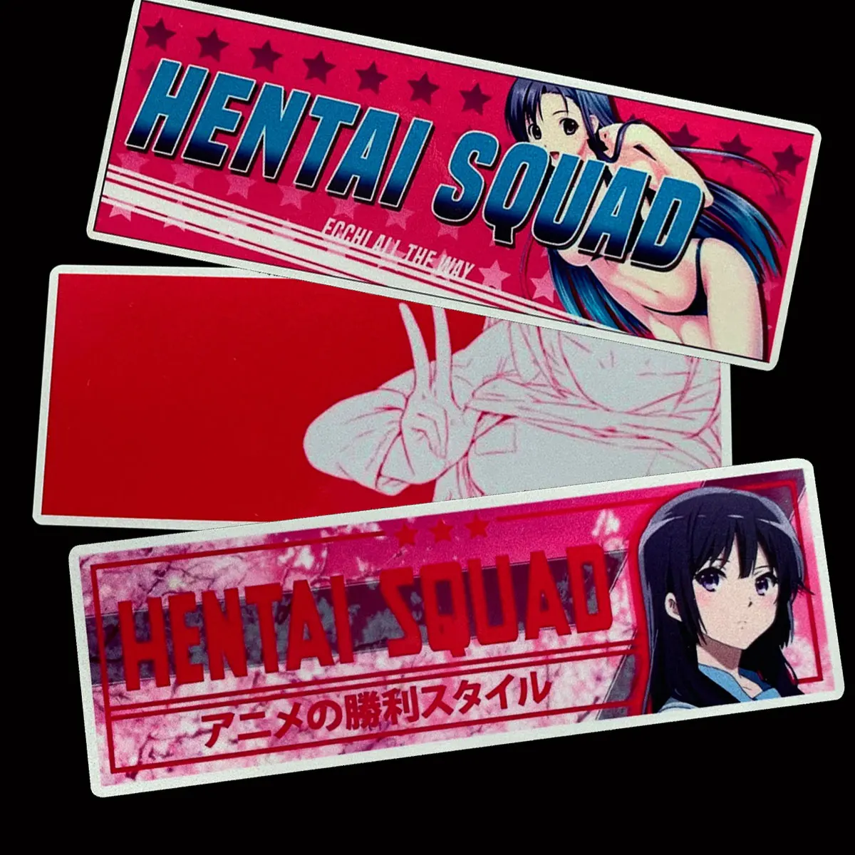 

Reflective JDM girl Anime Reflective Car Styling Auto Rear Windshield Window Rear Windshield Body Sticker20cm Long