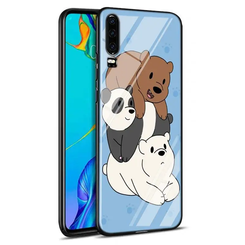 Милый вся правда о медведях для huawei P Smart Z плюс P30 P20 Pro P10 P9 P8 Lite Plus Супер Яркий глянцевый чехол для телефона чехол