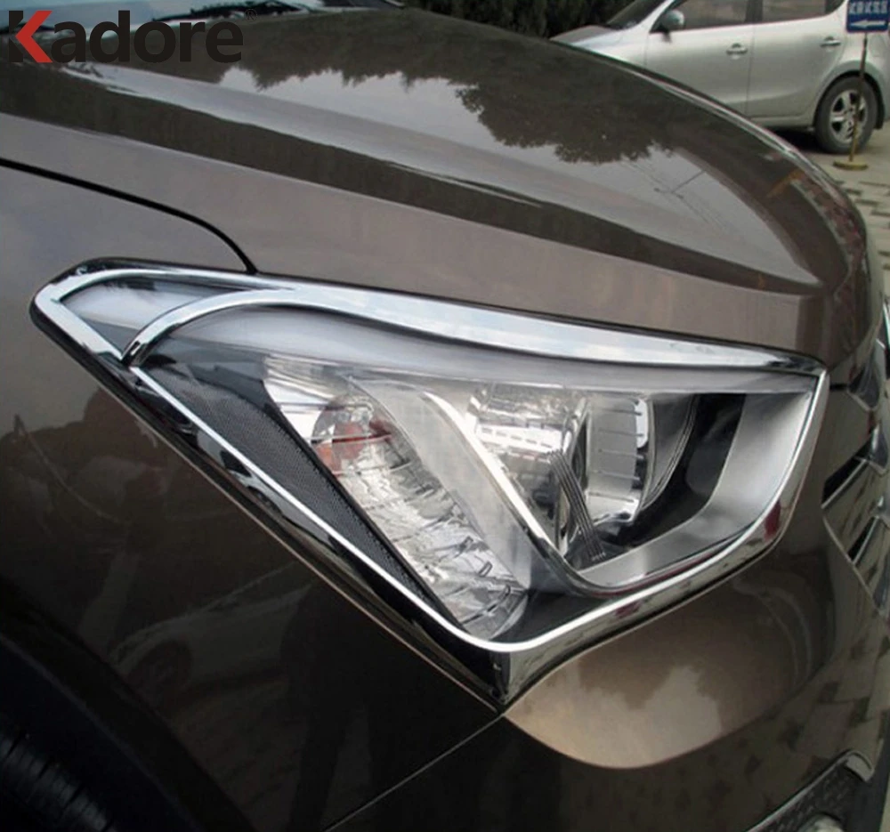 Хромированная накладка на передсветильник фасветильник для хэтчбека Hyundai Santa Fe