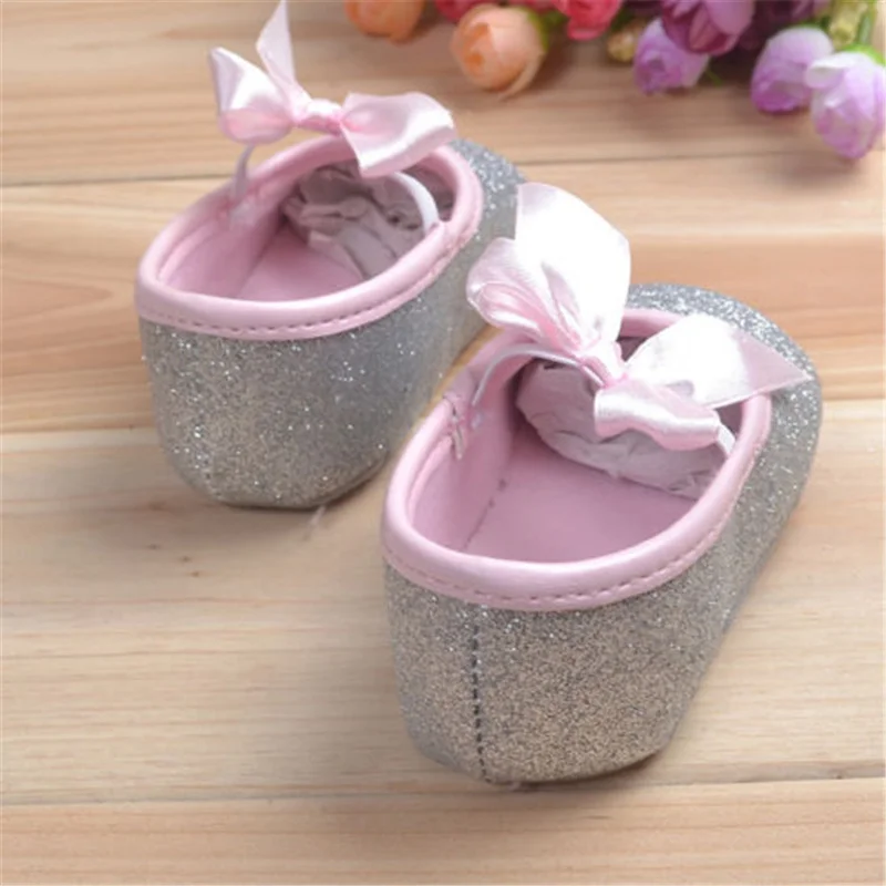 

Infant Baby Girls Shoes, Toddler Prewalker Solid Bowknot Princess Anti-Slip Soft Sole cute Shoes for summer