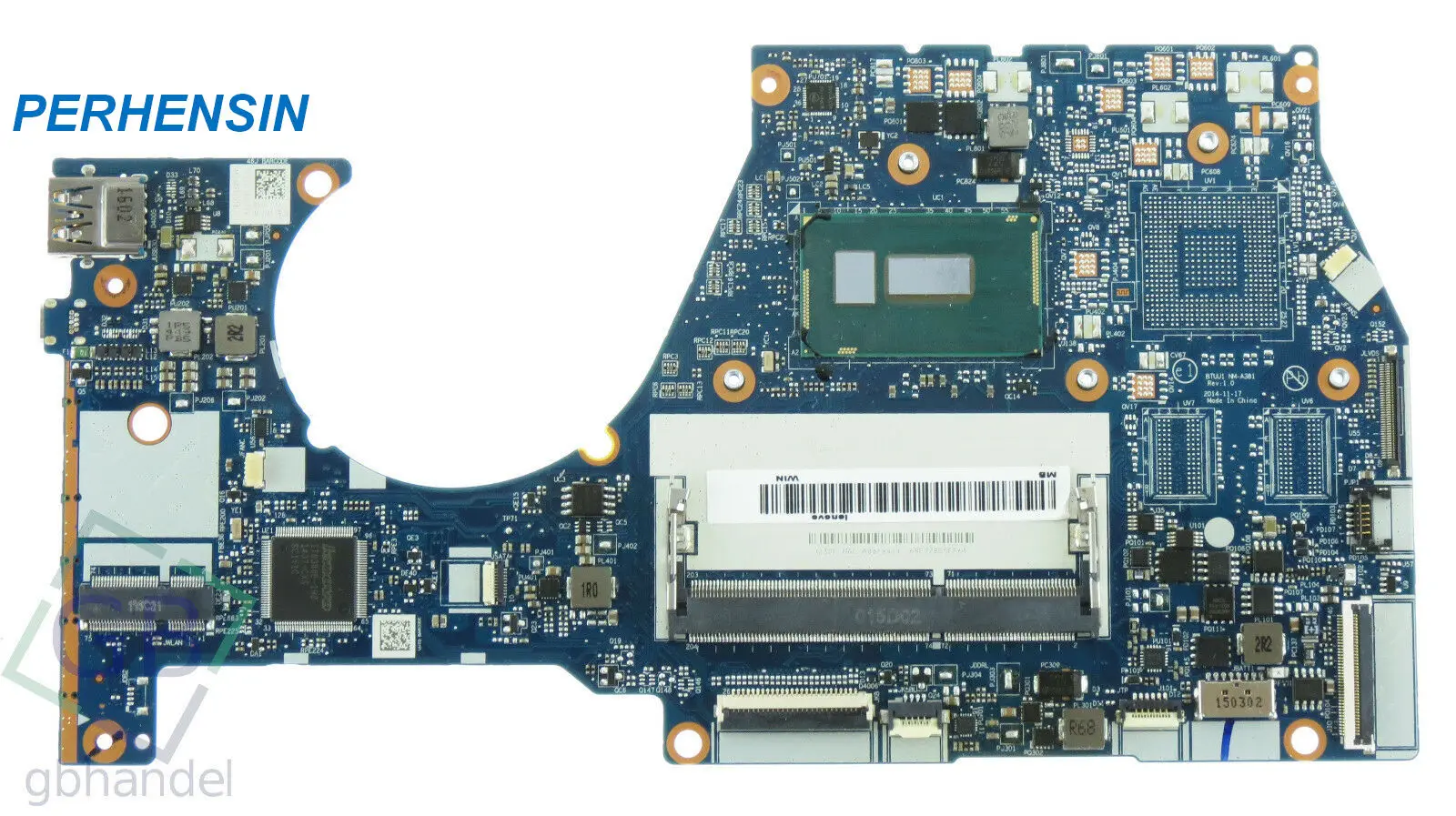 

Для Lenovo Yoga 3 14 3-1470 материнская плата NM-A381 5B20K78777 i3-5005U 5B20H35637 45104912015 5B20H35640 i5-5200U 5B20H35602