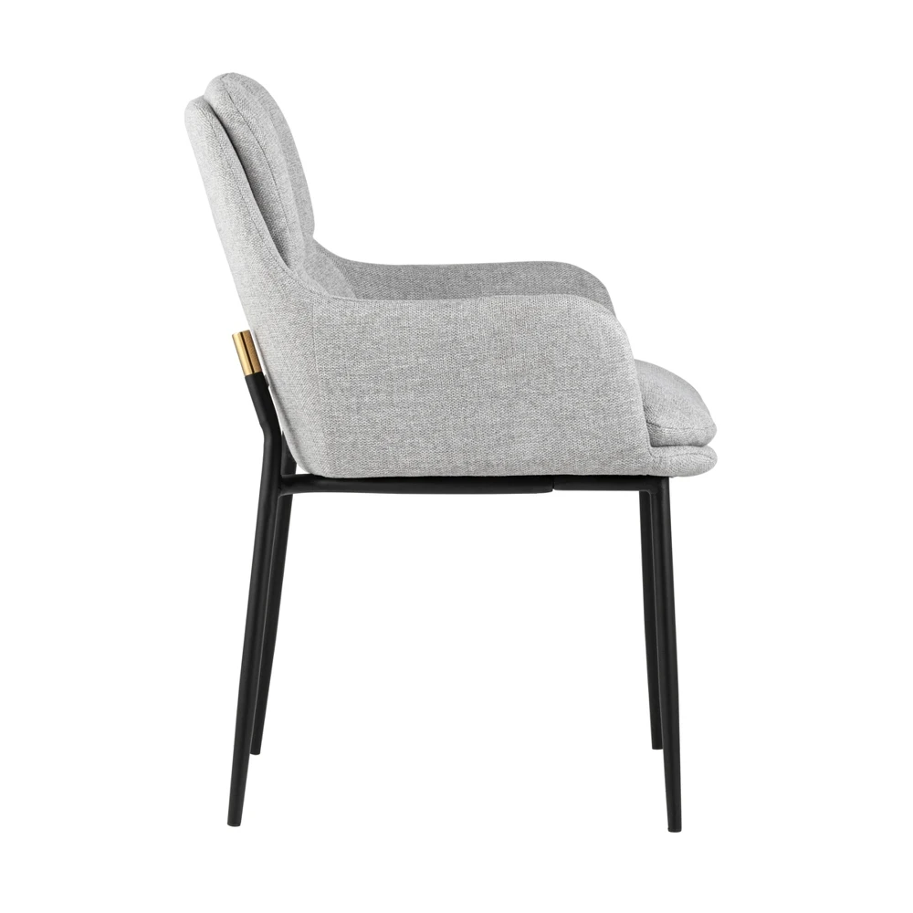 Кресло Stool Group Саманта рогожка светло-серый | Мебель