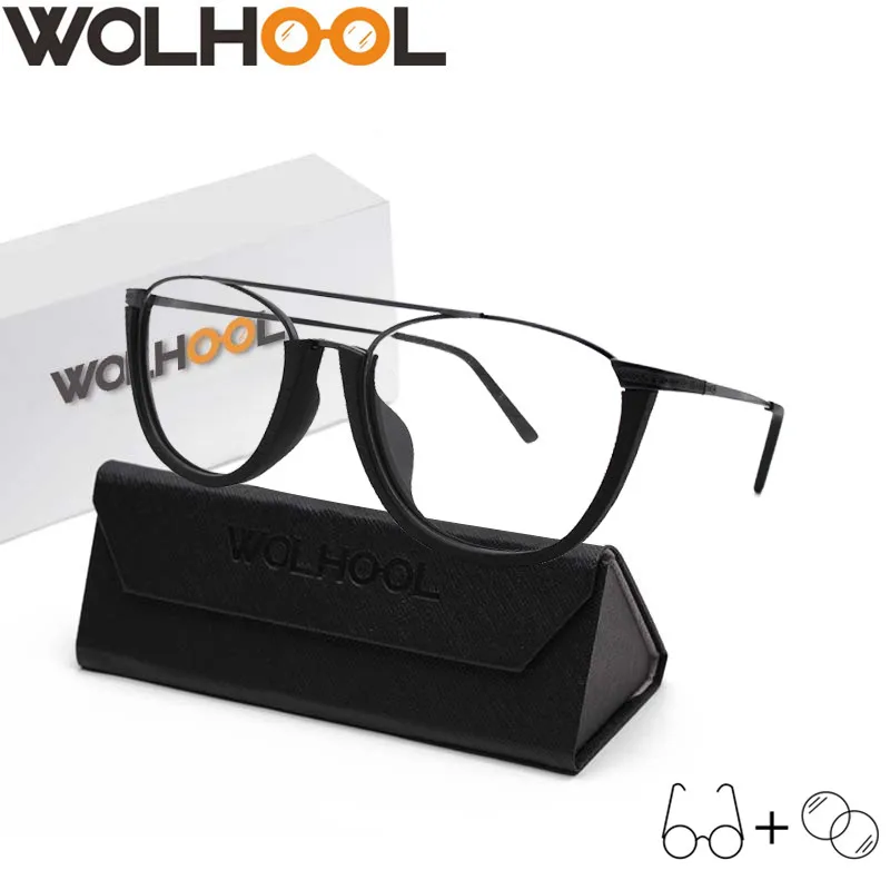 Квадратные очки для коррекции зрения ручной работы фотохроматической