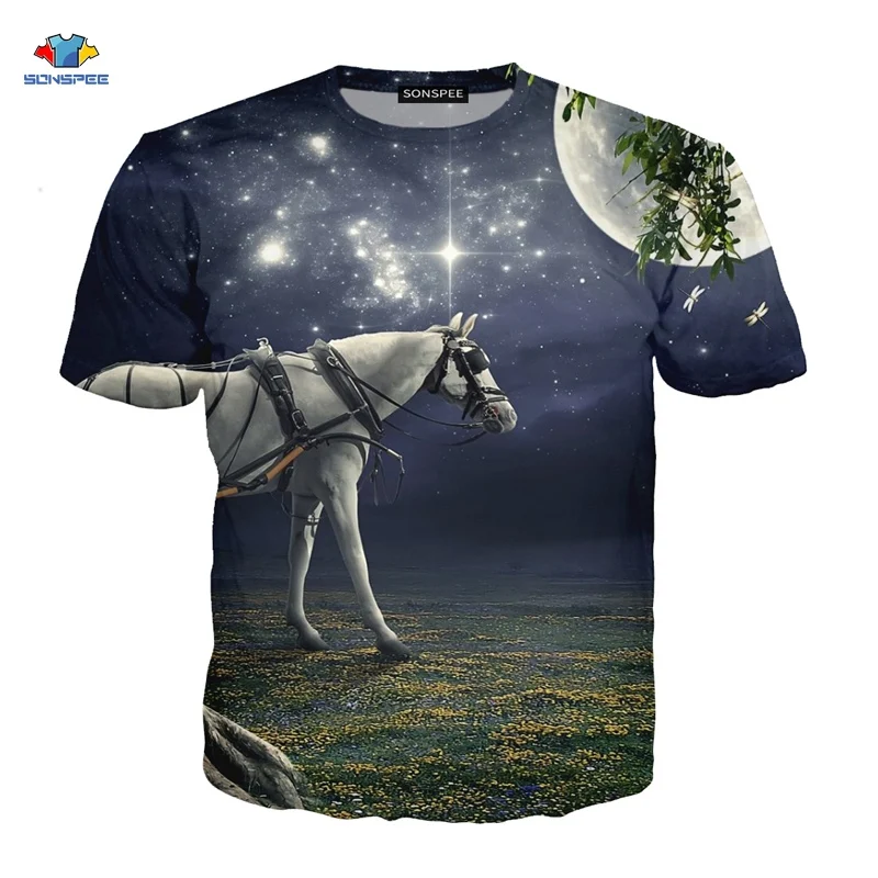 Новая летняя мужская футболка с 3D принтом натуральная короткими рукавами