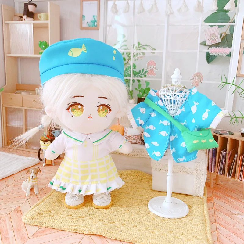 

[MYKPOP] Одежда и аксессуары для кукол KPOP-красивая одежда, набор из 4 предметов для кукол 20 см (без куклы), коллекция поклонников SB21051401