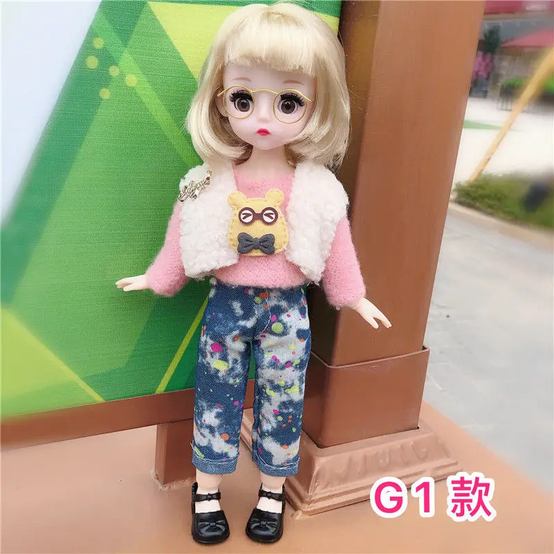 

30cm Doll Clothes Uniforms Bjd Accessories Toys Fo Girl Princess Diy Dress Up Winter Series Only Clothes