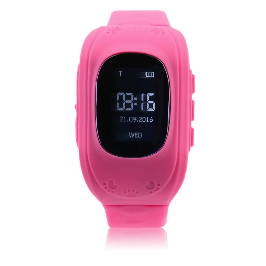 Модные Детские Смарт часы с защитой от потери GPS позицией резиновой лентой