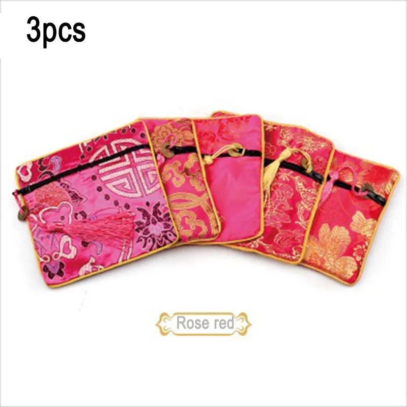 3 шт./компл. парча ключ кошелек коробка для хранения ювелирных изделий Сумка с