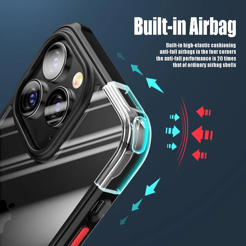 For iPhone 13 Pro Max Case for iPhone 11 12 Xs Max 7 8 Plus X Xr Luxury Double Color Hybird Armor PC TPU Cover Fundas SE 2020