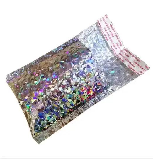 

50pcs/lot Laser Bubble Mailer Poly Mailing Bags Shipping Envelopes with Bubble Shipping Packaging Envelope Mailers Padded bag