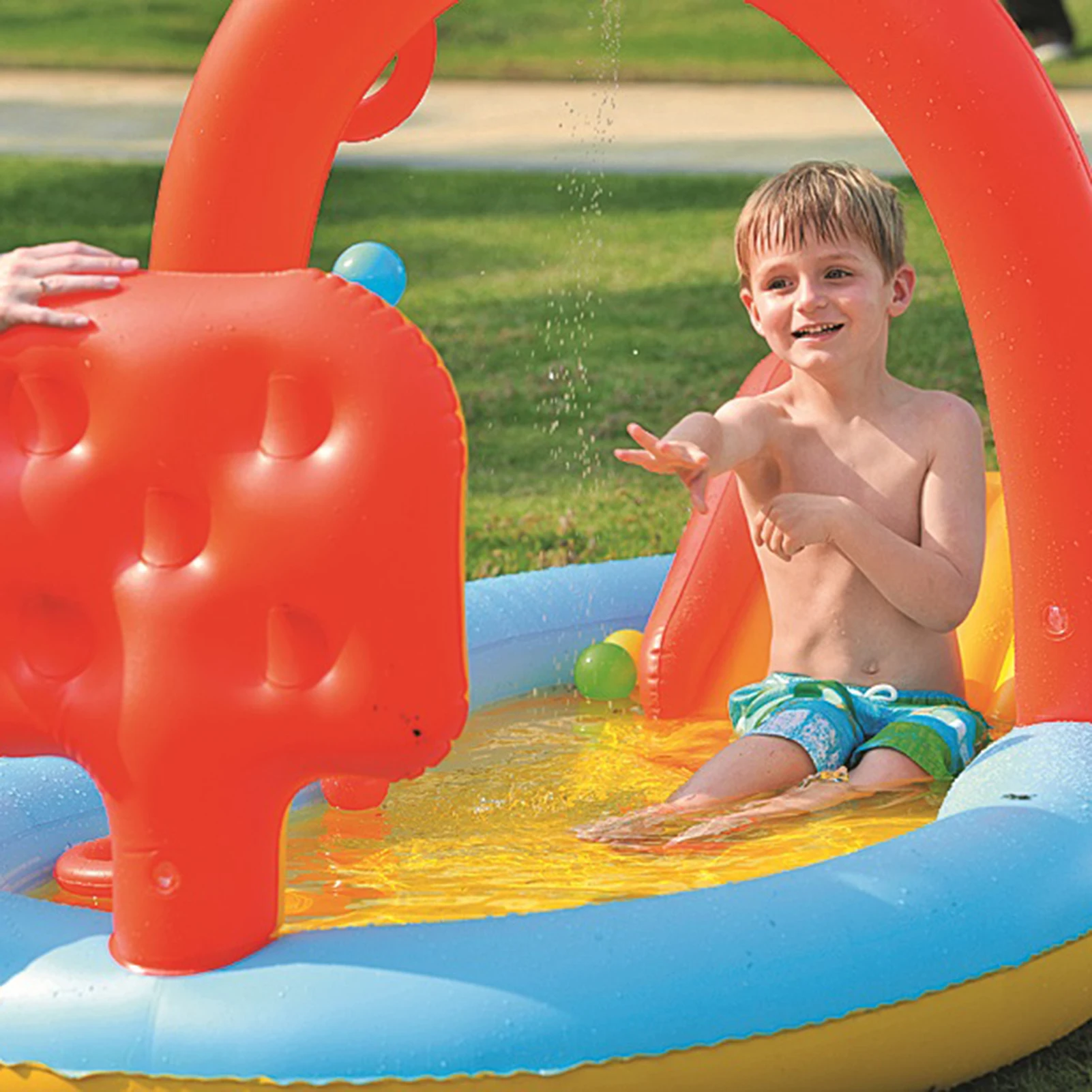 

Inflatable Swimming Pool for Kid Sliding Pool Sprinkler Water toy Durable safe colorful non-toxic tasteless and environmenta