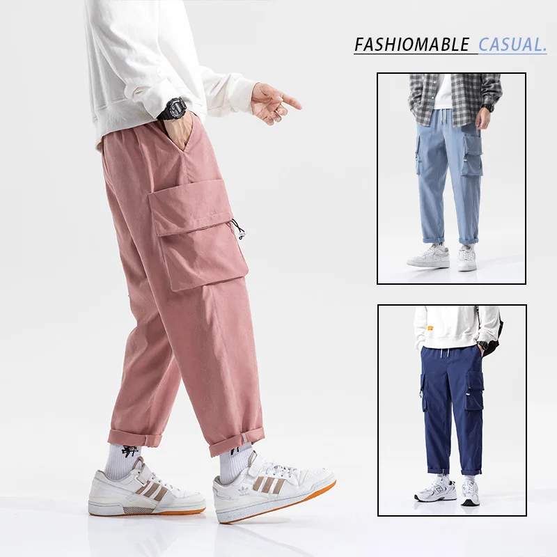 

Nice Mens Sweatpants Joggers Fashion Jogging Pants Men Trouser Tracksuit Pants Fitness Multiple Pockets Male Cargo Trousers New