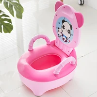 kids cartoon panda toilet trainer portable children training potty toilet seat portable travel urinal comfortable backrest pots