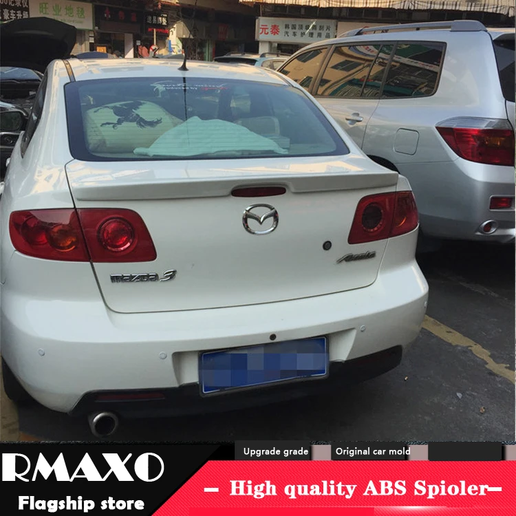 Спойлер для MAZDA 3 2006-2013 высокое качество АБС-пластик цвет праймера заднего крыла