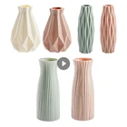 Цветочная искусственная пластиковая ваза, белый керамический цветочный горшок, корзина для цветов, скандинавские декоративные вазы для цветов