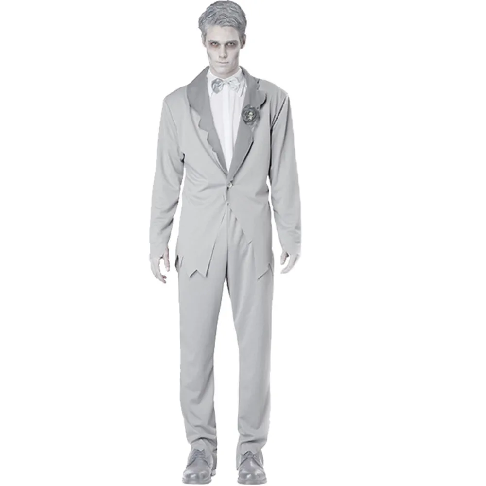 Костюм жениха Пурим Женский костюм невесты с трупом зомби короткое платье для