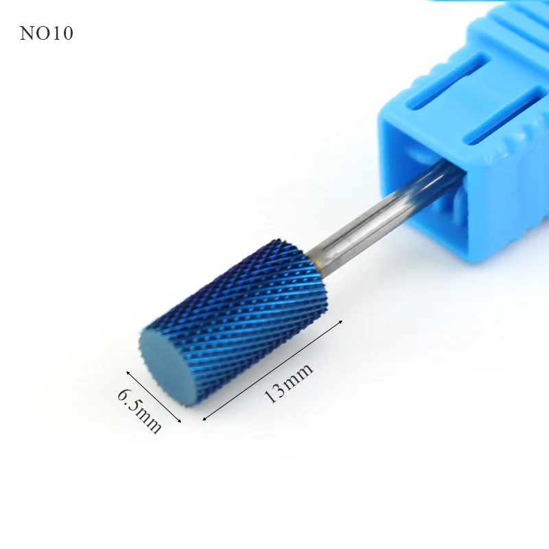 11 типов синего карбида вольфрама сверло для ногтей с нанопокрытием вращающиеся