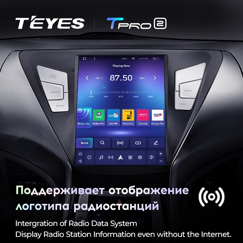 TEYES TPRO 2 Штатная магнитола For Хендай Элантра 5 JK GD MD UD Hyundai Elantra 2011 - 2015 Tesla style screen