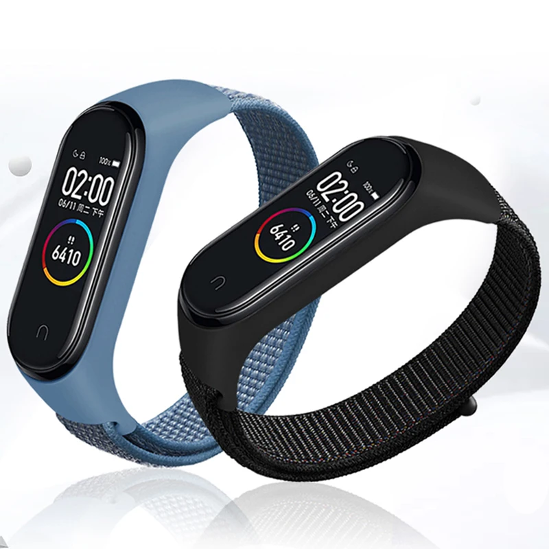 Спортивный ремешок для Xiaomi Mi band 4 3 нейлоновый часов сменный браслета correa mi |