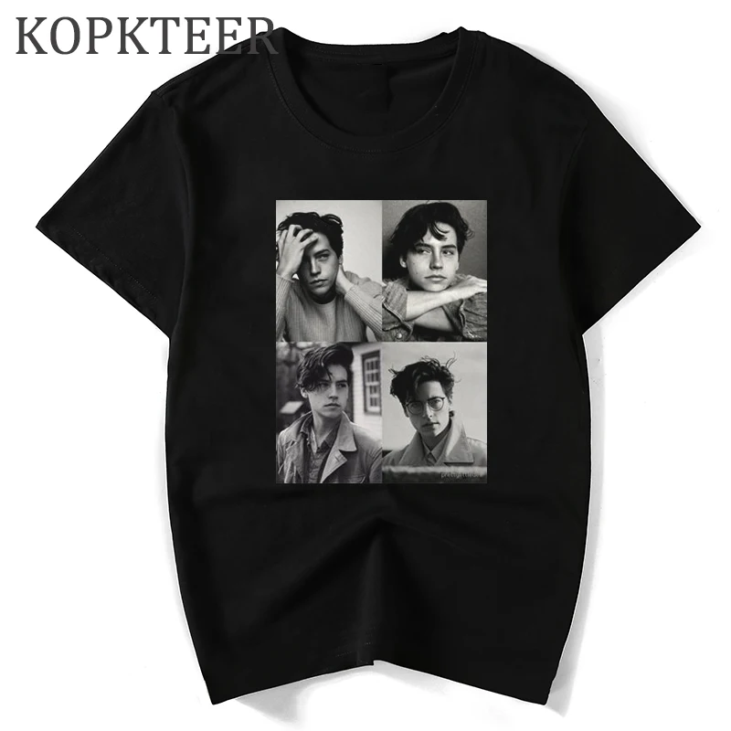 

Pure Cotton Harajuku Funny Riverdale Print Tshirt Men Clothes 2019 T Shirts Black Cotton Streetwear Tee Shirt Homme Tops Tees